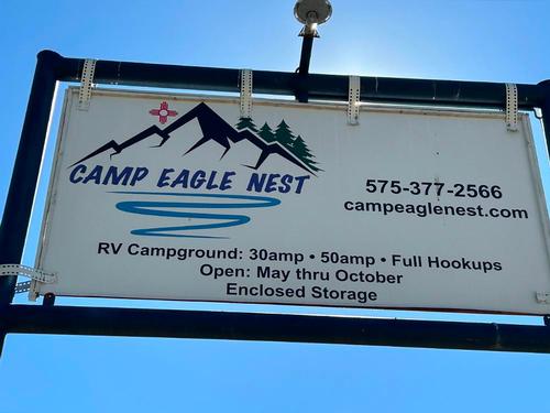 The park sign