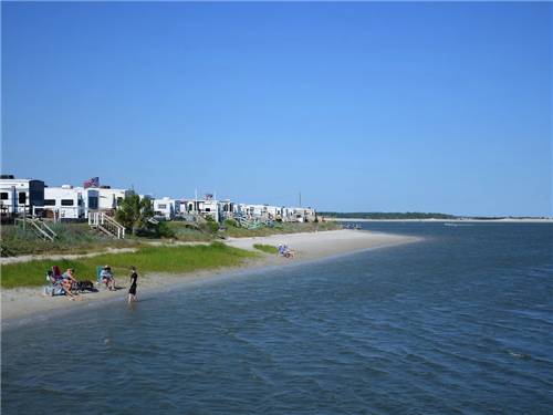 People near the shore