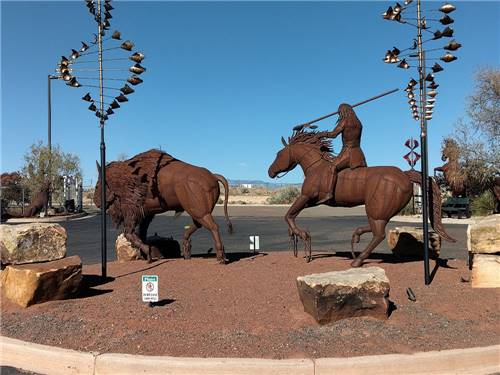 A Native American sculpture