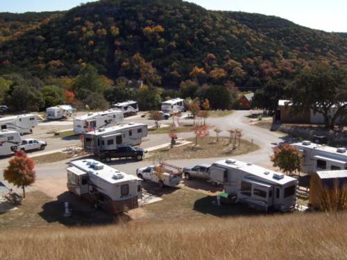 Aerial view of Campground