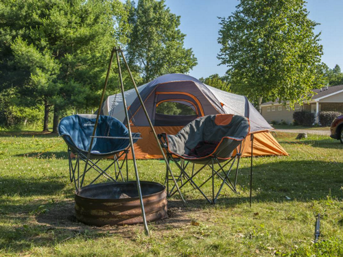 Tenting at North Port Huron Jellystone Park