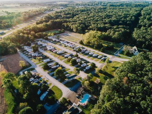 Amazing aerial view of the park at SILVER SPRINGS RV PARK