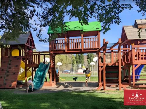 Park/play area at Smokiam RV Resort