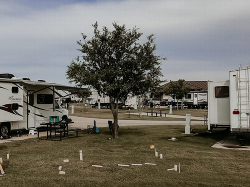Tree by site Alice Springs RV Park & Resort
