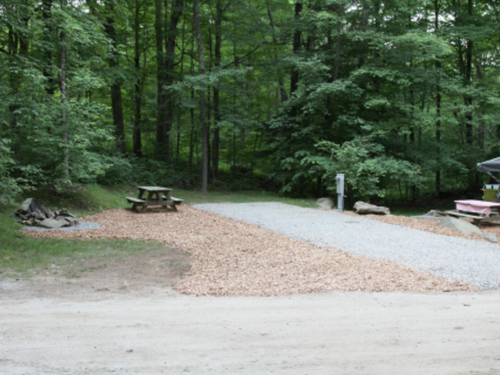 Gravel site at Cozy Hills Campground