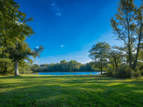 Lake view at site Bass Lake RV Campground