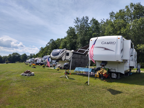 Trailers in campsites