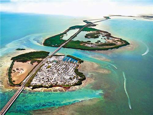 Amazing aerial view over resort at ENCORE SUNSHINE KEY