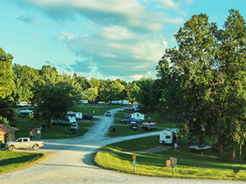 View of the park Mountain Lake Campground