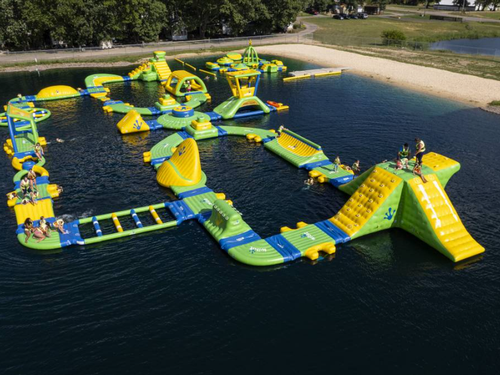 Water playset at Jellystone Park Warrens