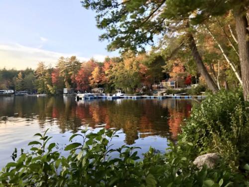 Lake view at site Loon's Haven Family Campground