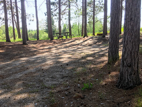 Picnic table at site Whitewater Township Park