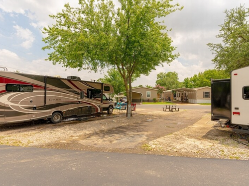 Table at site at Sandy Lake