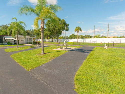 Paved site at Horseshoe Cove RV Resort