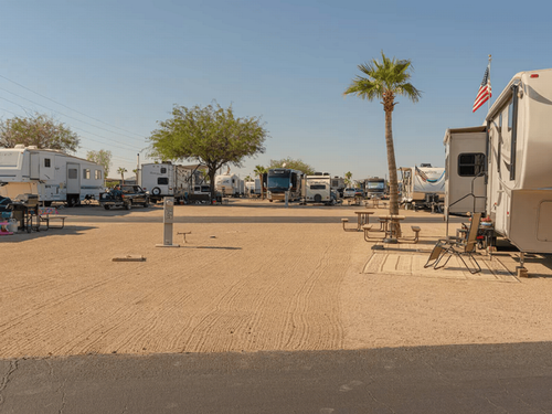 Gravel-dirt sites Leaf Verde Sun RV Communities