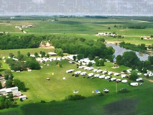 Overhead view at site Jellystone Park Monticello
