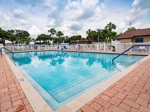 Pool area at Sweetwater Sun Sun RV Communities