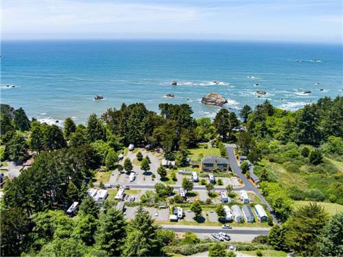 A view of pier from a distance at SOUNDS OF THE SEA RV PARK & CABINS