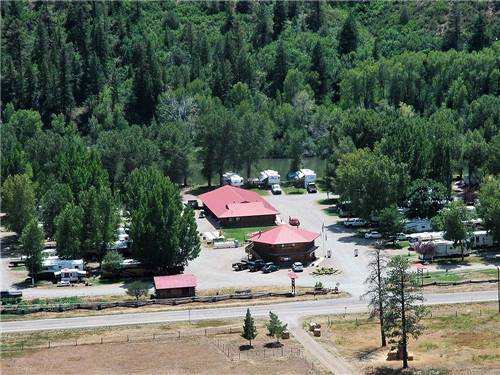 Aerial view of campground at DOLORES RIVER RV RESORT BY RJOURNEY