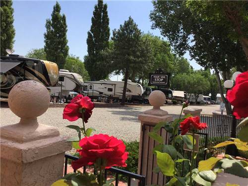 Gravel road leading into RV park at J & H RV PARK