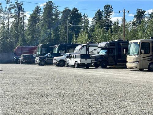 RV caravan in the park