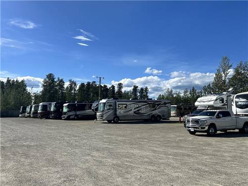 RV pull thru sites in the park