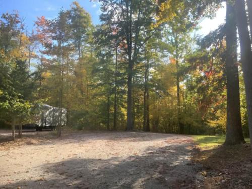 Open RV space at Hidden Lakes Family Campground