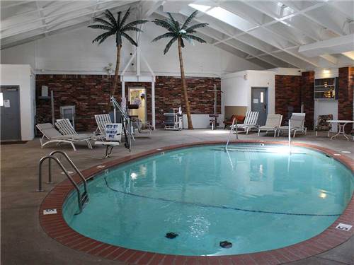The indoor swimming pool at ROCKWELL RV PARK