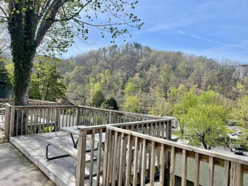 View from wooden deck at FOOTHILLS RV PARK & CABINS