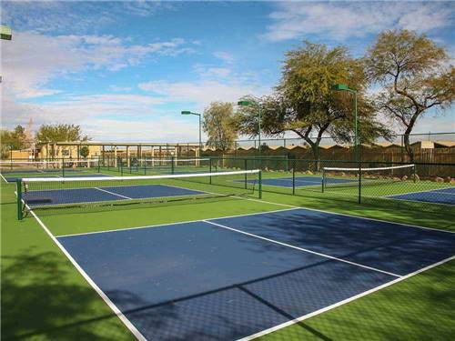 Tennis courts at COTTON LANE RV RESORT