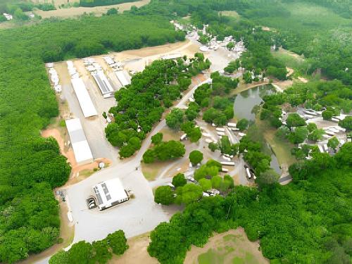 Aerial view of the park Fair Harbor RV Park