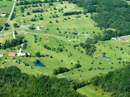 Aerial view of the resort