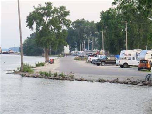 Vehicles parked near the riverfront at CITY OF CANTON MISSISSIPPI PARK