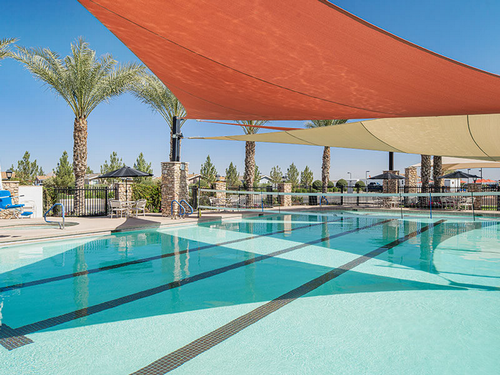 Covered pool Palm Creek Golf & RV Resort