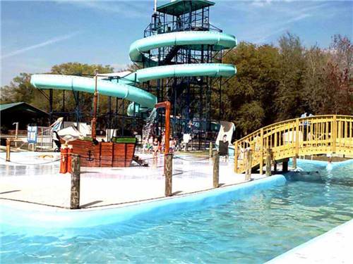 The water park with slides at RAGANS FAMILY CAMPGROUND