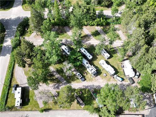 Birds eye view of the park