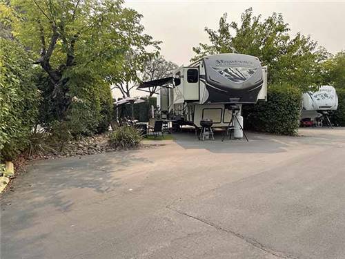 Large RV sites with landscaping