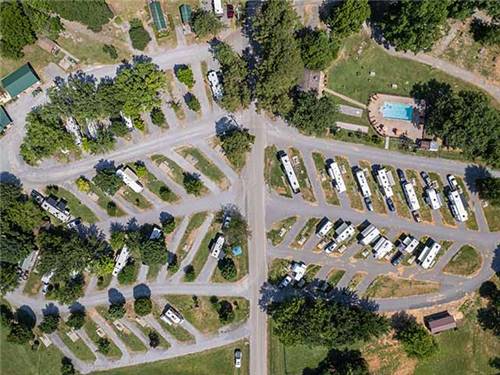 Aerial View at Raccoon Mountain Campground and Caverns